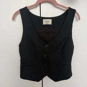 Aritzia Wilfred Black Desire Vest